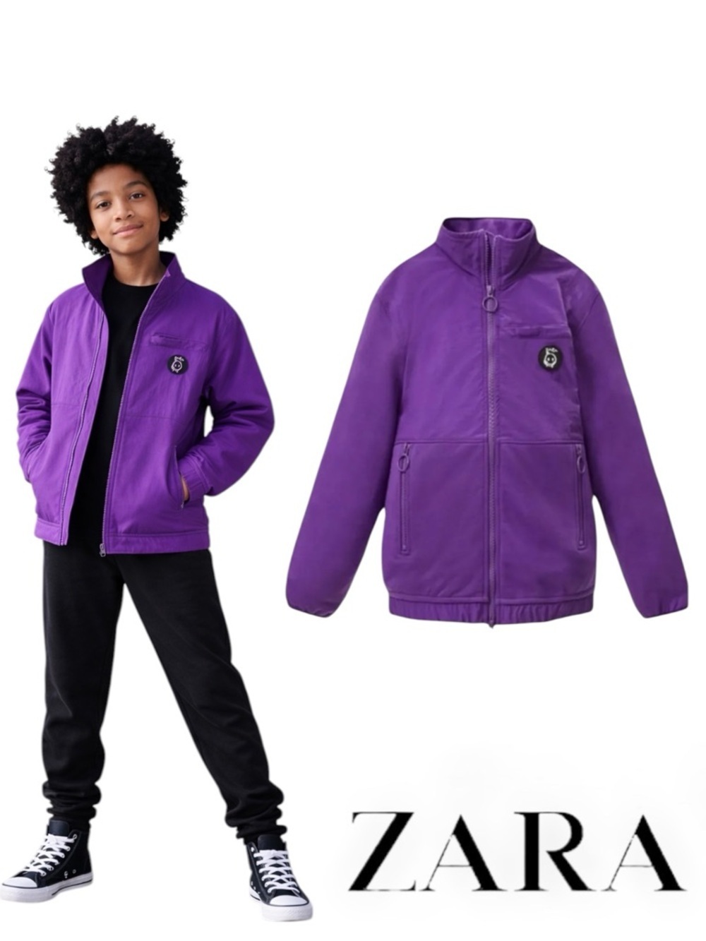 ZARA Kids Purple Alastair McKimm Limited Edition Jacket NWT